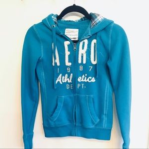 Aeropostale turquoise hoodie